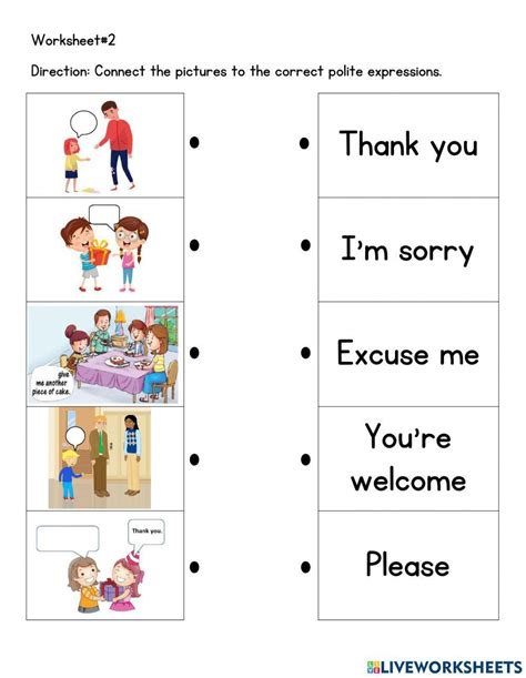 Polite Expression Activity Live Worksheets 56 Off