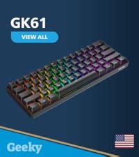 Amazon Geeky Gk Hot Swappable Mechanical Gaming Keyboard Keys Multi Color Rgb