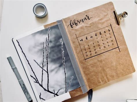 Februar Bullet Journal Kalender Bullet Journal Kalender Journal