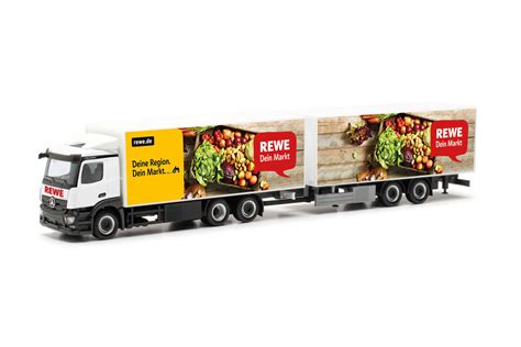 Herpa Mb Actros Cs Tandem K Hl Khz Rewe Menzels Lokschuppen