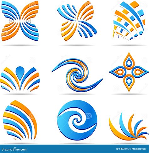 Set Of Company Logos Stock Vector Illustration Of Painting 6493116