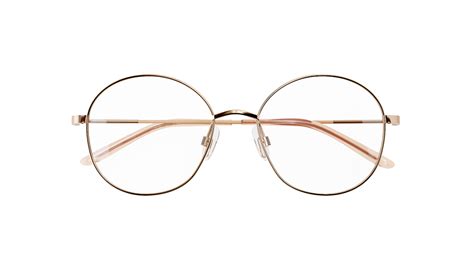 Florence By Mills Womens Glasses Fbm 06 Gold Round Metal Stainless