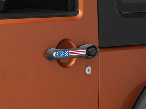 Redrock Jeep Wrangler Old Glory Door Handle Inserts Red White And Blue J131158 07 18 Jeep