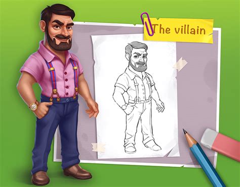 Character villain on Behance