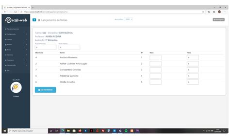 SCEWeb Sistema De Controle Escolar Na Web