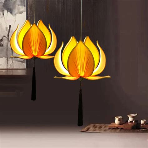 Modern E27 Led Bulb Lotus Shape Chandelier Pendant Ceiling Lamp Shade