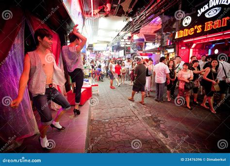 Gay Bar On Walking Street In Pattaya Editorial Photo Image 23476396