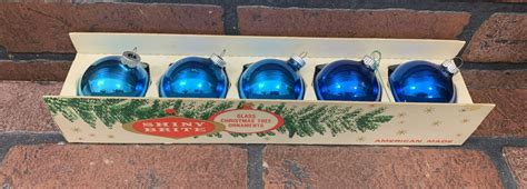 Vintage Shiny Brite Mercury Glass Christmas Tree Ornaments Usa Made Ebay