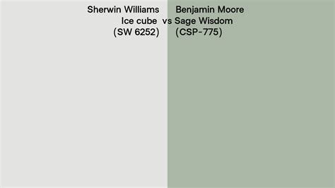 Sherwin Williams Ice Cube Sw Vs Benjamin Moore Sage Wisdom Csp