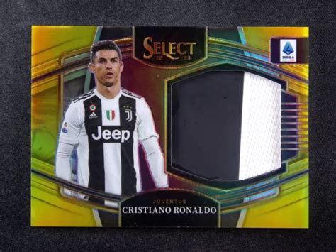 2022 23 PANINI SERIE A Select Cristiano Ronaldo 10 Patch Gold Prizm