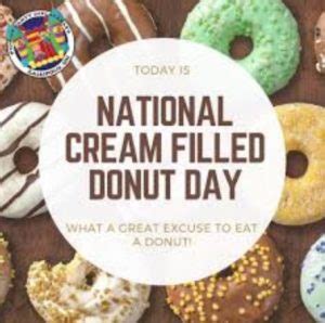 National Cream Filled Donut Day 2022 - Wednesday, September 14 ...