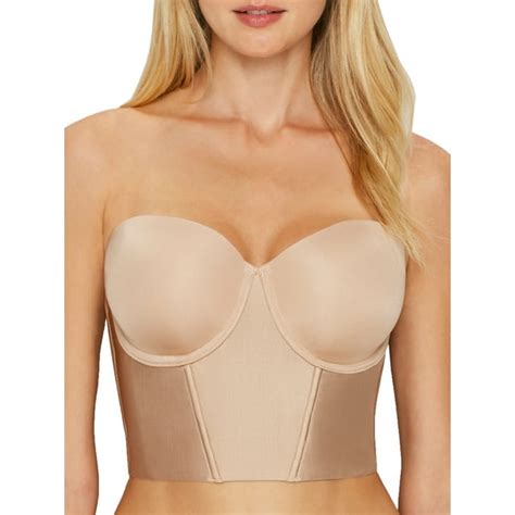 Jezebel Body Veil Longline Strapless Bustier 380104 Color Warm Nude