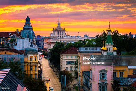 Sofia In Orange Stock Photo - Download Image Now - Sofia, Bulgaria ...