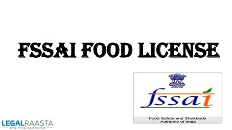 PPT FSSAI License Food License Online Consultant LegalRaasta