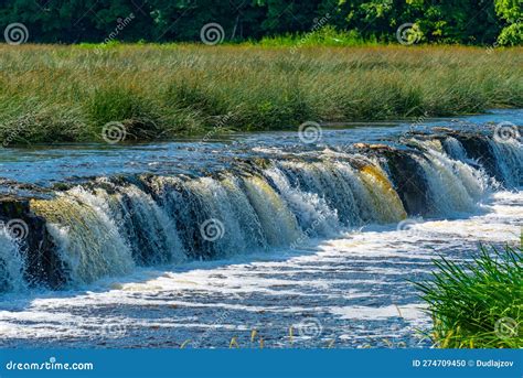 Venta Waterfall At Latvian Village Kuldiga Stock Photo Image Of