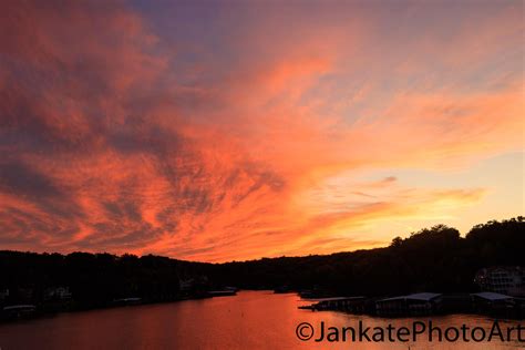 Bold Sunset Lake Of The Ozarks Metal Print Lake Decor Etsy