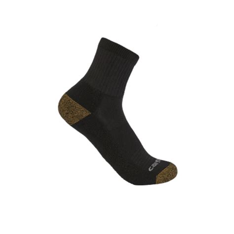 Carhartt Midweight Quarter Crew Sock Black 1 Ct Smiths Food And Drug