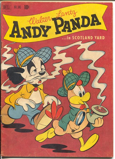 Andy Panda in Scotland Yard-Four Color Comics #345 1951-Dell-Sherlock ...