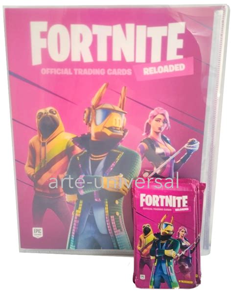 12 Packs 72 Cards Binder Album Fortnite Reloaded Collectible Trading