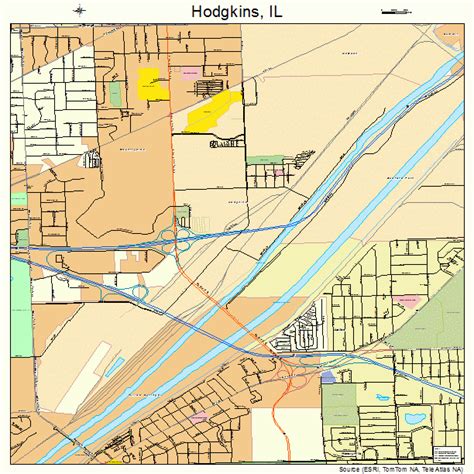 Hodgkins Illinois Street Map 1735385