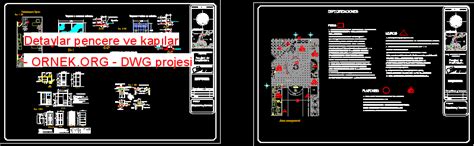 Detaylar Pencere Ve Kap Lar Dwg Projesi Autocad Projeler 91280 Hot