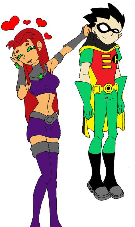 Robin And Starfire Wallpaper Wallpapersafari