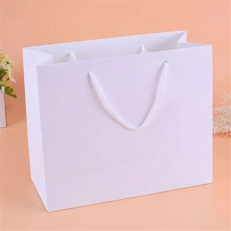 Plain Handled White Paper Carry Bag Capacity Kg At Rs In Panchkula