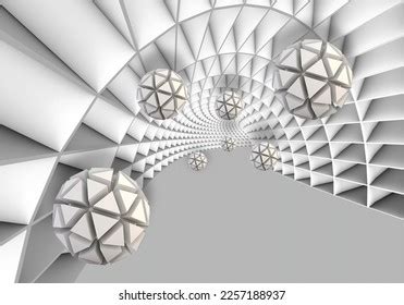 3d Wallpaper Bright White Tunnel Background Stock Illustration 2257188937 | Shutterstock