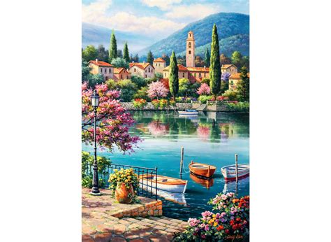 Puzzle Village Lake Afternoon Perre Anatolian Pi Ces Puzzles