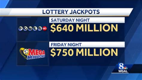 Lottery Jackpots Powerball Hits 640m Mega Millions Grows To 750m