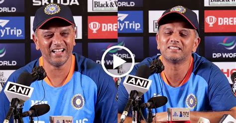 Watch Rahul Dravid Hilariously Reacts In Press Conference