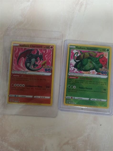 Radiant Venusaur Radiant Charizard Holofoil Pokemon Go Tcg Hobbies