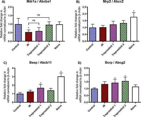 Relative Expression Of Efflux Transporters In Liver Tissue Collected