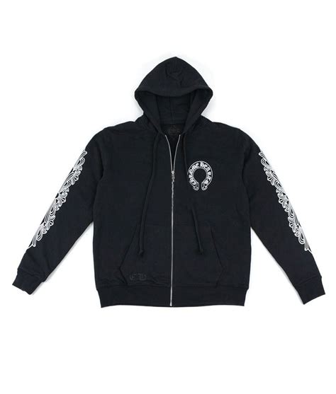 Chrome Hearts Floral Cross Zip Up Hoodie | LerenJack