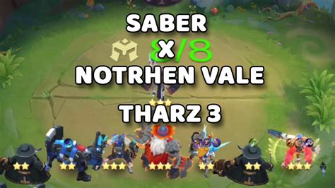 THARZ 3 SABER NORTHEN VALE MAGIC CHESS MOBILE LEGENDS YouTube