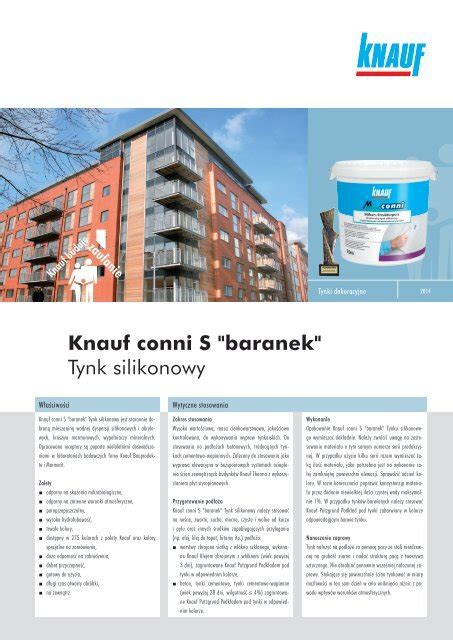 Knauf Conni S Baranek Tynk Silikonowy Knauf Bauprodukte