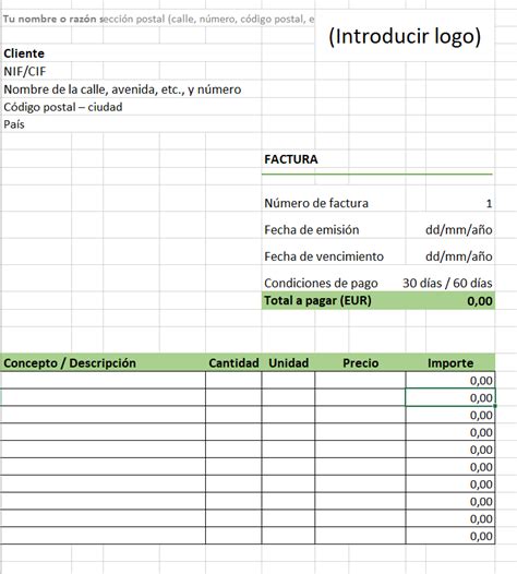 Modelos Y Plantillas De Facturas Simplificadas Modelo