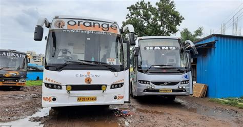 Shantanu Autoclickz Orange Travels Volvo B R Multiaxle Hans Travels