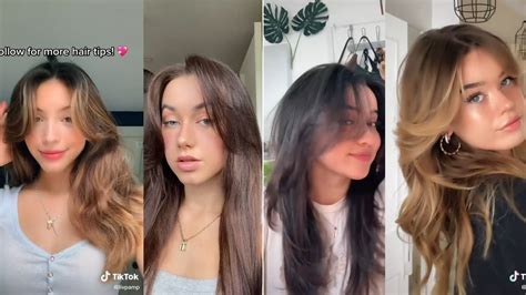 Style Curtain Bangs How To Hairstyle TIKTOK Compilation YouTube