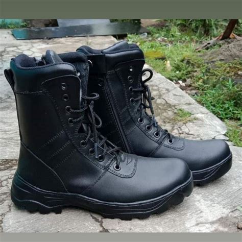 Septu Pdl Tni Shoes Pdl Polri Shoes Pdl Security Guard Shopee Malaysia