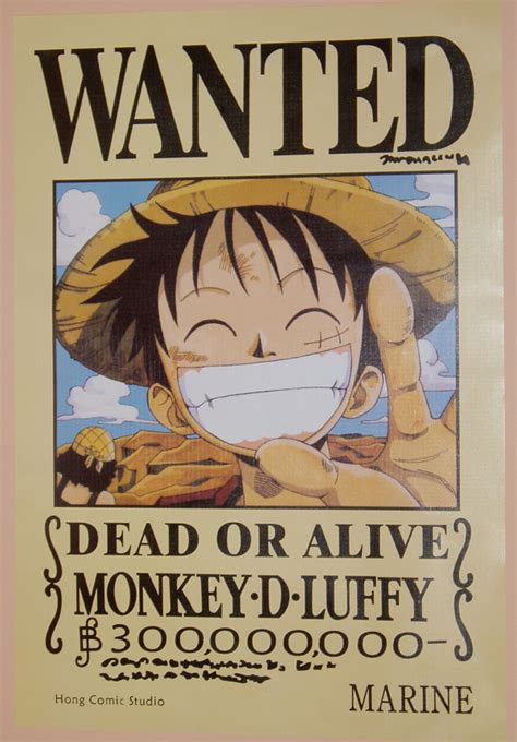 My Luffy Wanted Poster By Okami Moony On Deviantart