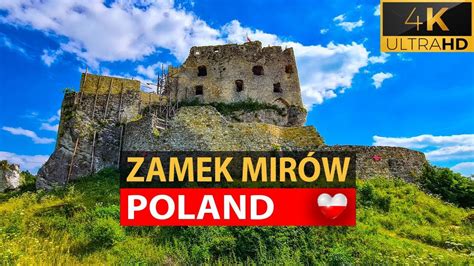 Zamek Mirów Jura Krakowsko Częstochowska Mirów Polska 4K YouTube