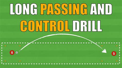 Long Passing And Control Drill Football Soccer Youtube