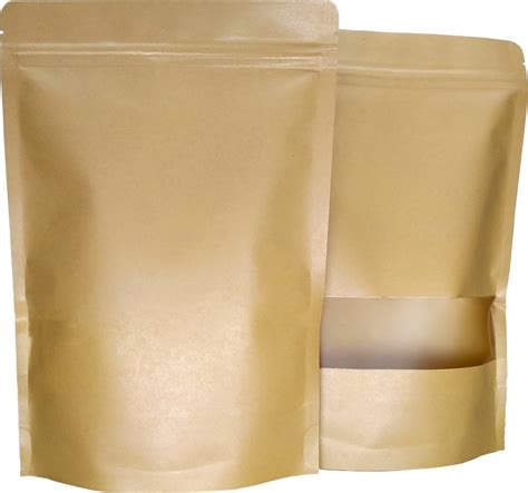 Saco Zip Kraft Visor Stand Up Pouch 12x20 C 50un MercadoLivre