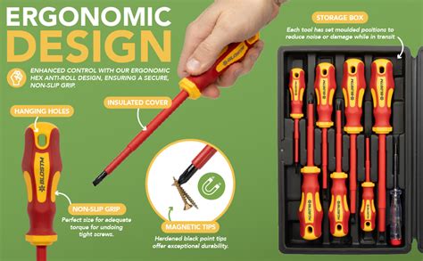 Blostm Insulated Screwdriver Set 8pcs Vde Tested Electrical