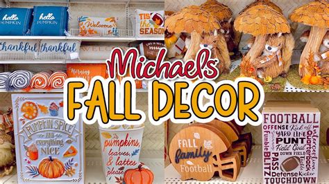 Michaels Fall Decor Sneak Peek Code Orange Shop With Me Youtube