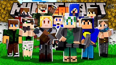 Minecraft Guerra 01 NOVA SÉRIE YOUTUBERS FIZ UMA ALIANÇA O