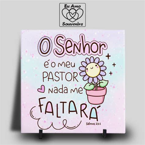 Azulejo O Senhor é o Meu Pastor Nada Me Faltar