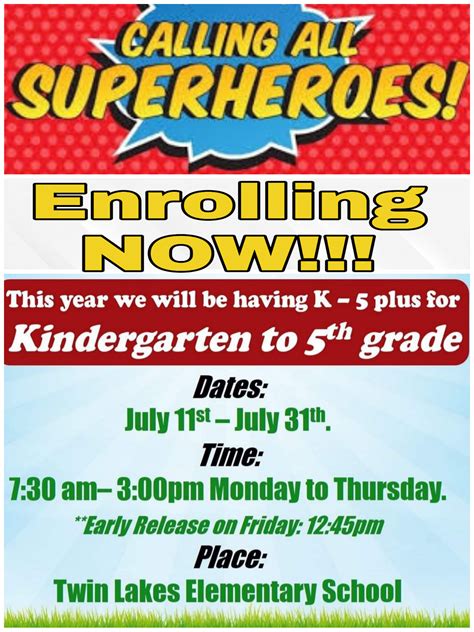 Twin Lakes Elementary School - ASSEMBLE!! Don't lose the opportunity of a school fresh start