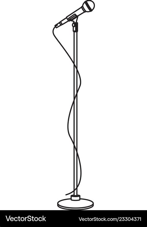 Microphone Stand Vector